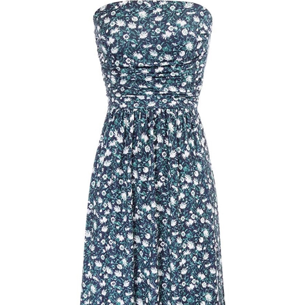 Cute strapless summer dress with pockets size L